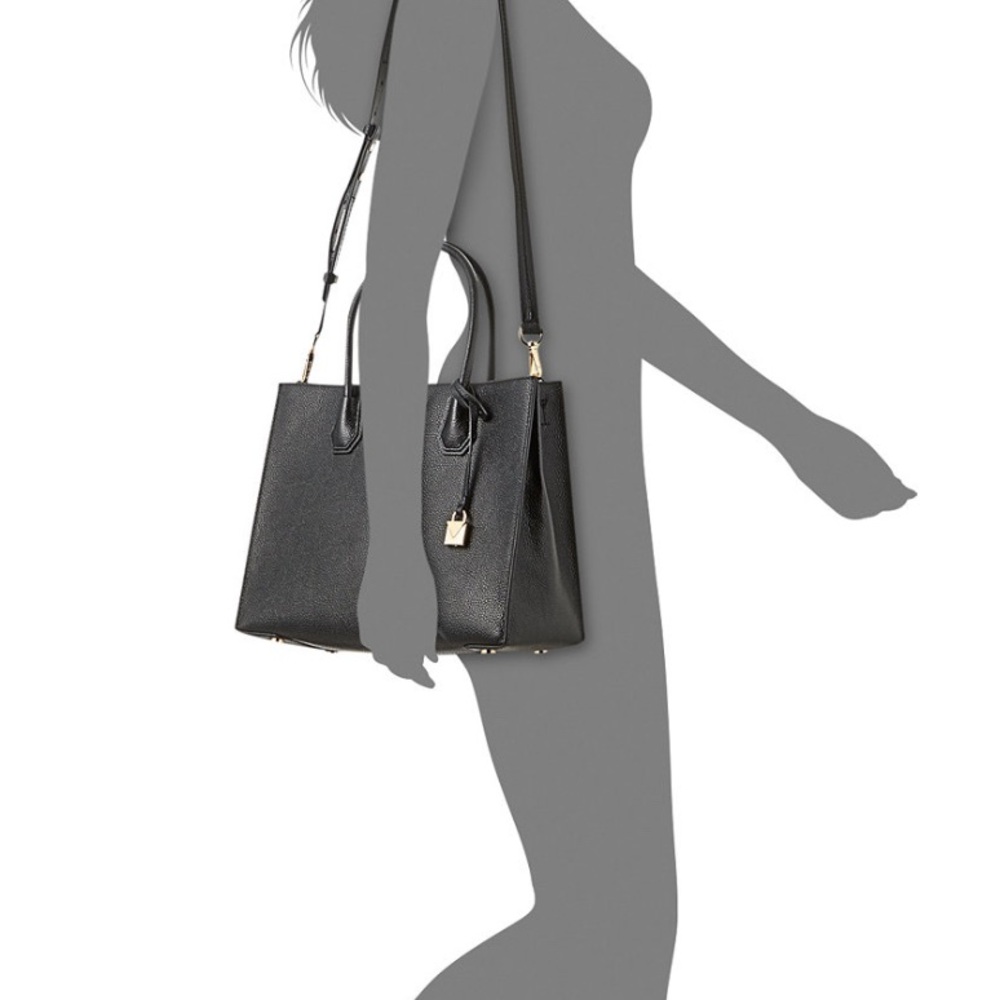 Michael Kors Mercer Leather Tote Bag - Picture 10 of 11